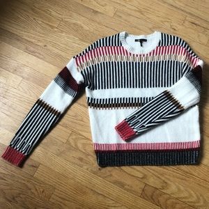 Maje Graphic Jacquard Knit Sweater
